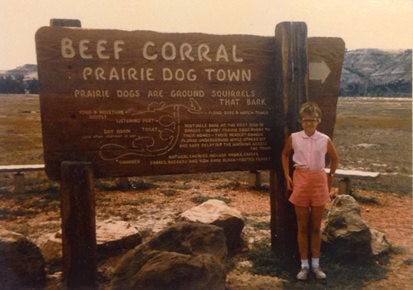Kerrie at the Beef Corral Prairie Dog Town